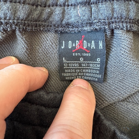 Jordan Air Kids Activewear Jogger Sweatpants Gray Size Large (12-13Y) School‎ - Picture 6 of 12